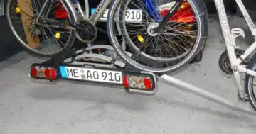 Fahrradträger Nummernschild