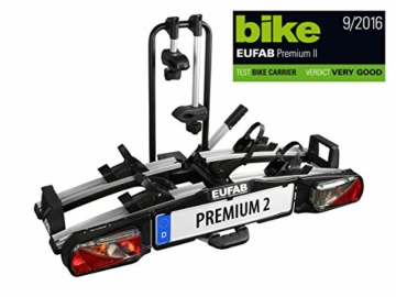 EUFAB 11521 Heckträger Premium ll für Anhängekupplung, für E-Bikes geeignet - 1