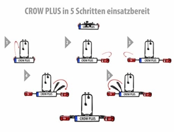 EUFAB 11582, Fahrradträger Crow Plus erweiterbar - 10